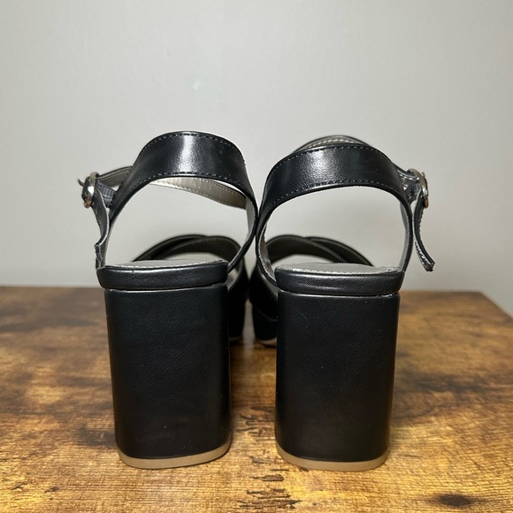 Worthington Black Strappy Heels - Picture 3 of 11